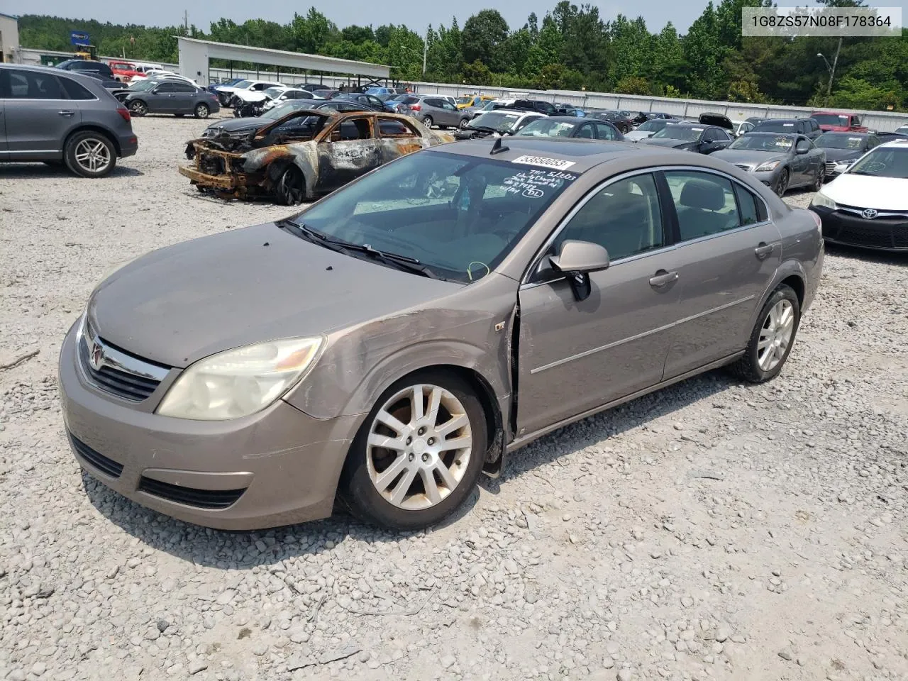 2008 Saturn Aura Xe VIN: 1G8ZS57N08F178364 Lot: 61391154