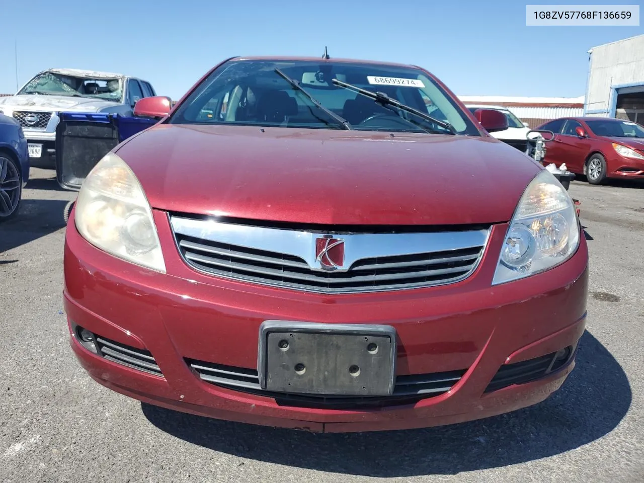 2008 Saturn Aura Xr VIN: 1G8ZV57768F136659 Lot: 68699274