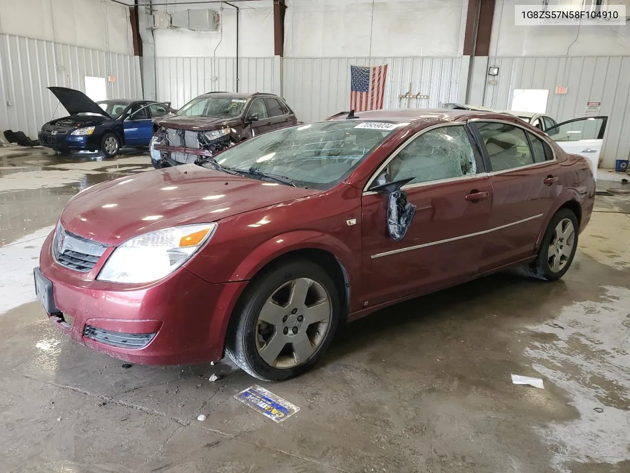 2008 Saturn Aura Xe VIN: 1G8ZS57N58F104910 Lot: 70959034