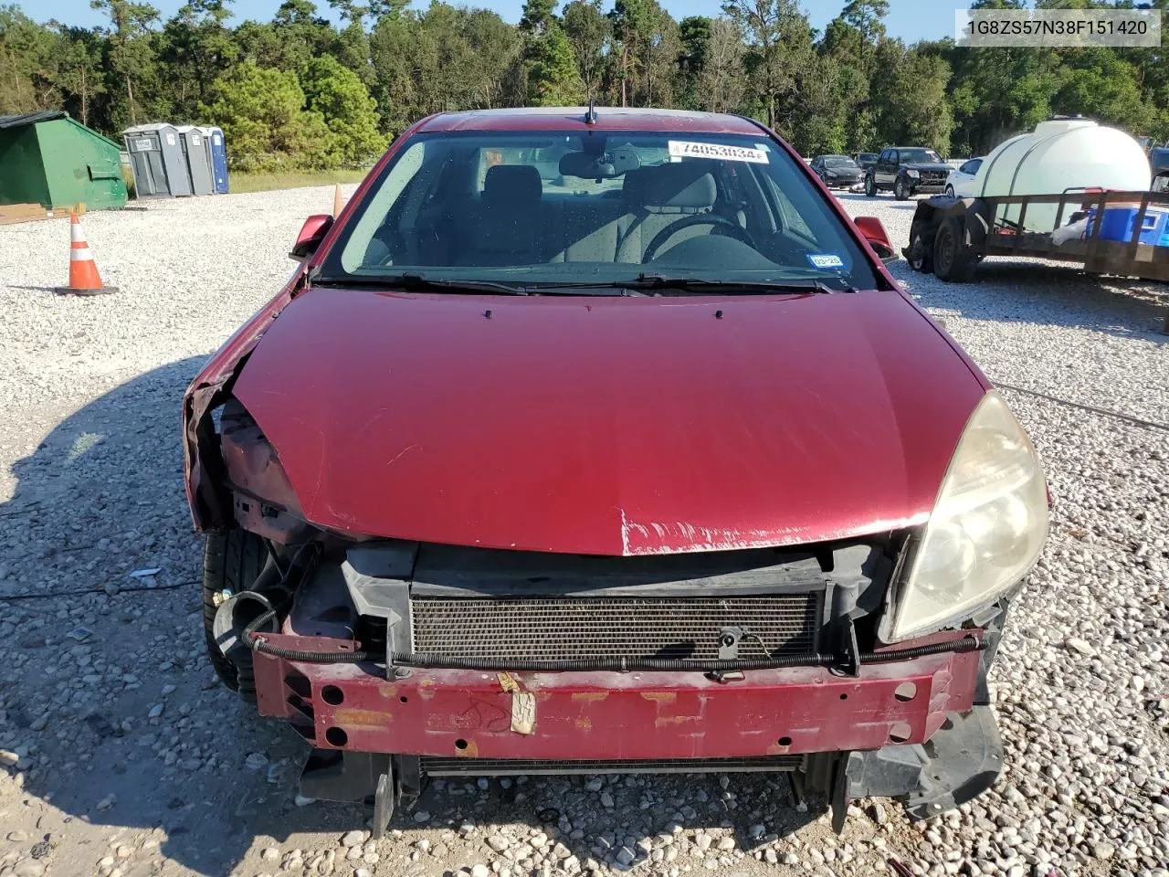 2008 Saturn Aura Xe VIN: 1G8ZS57N38F151420 Lot: 74053034