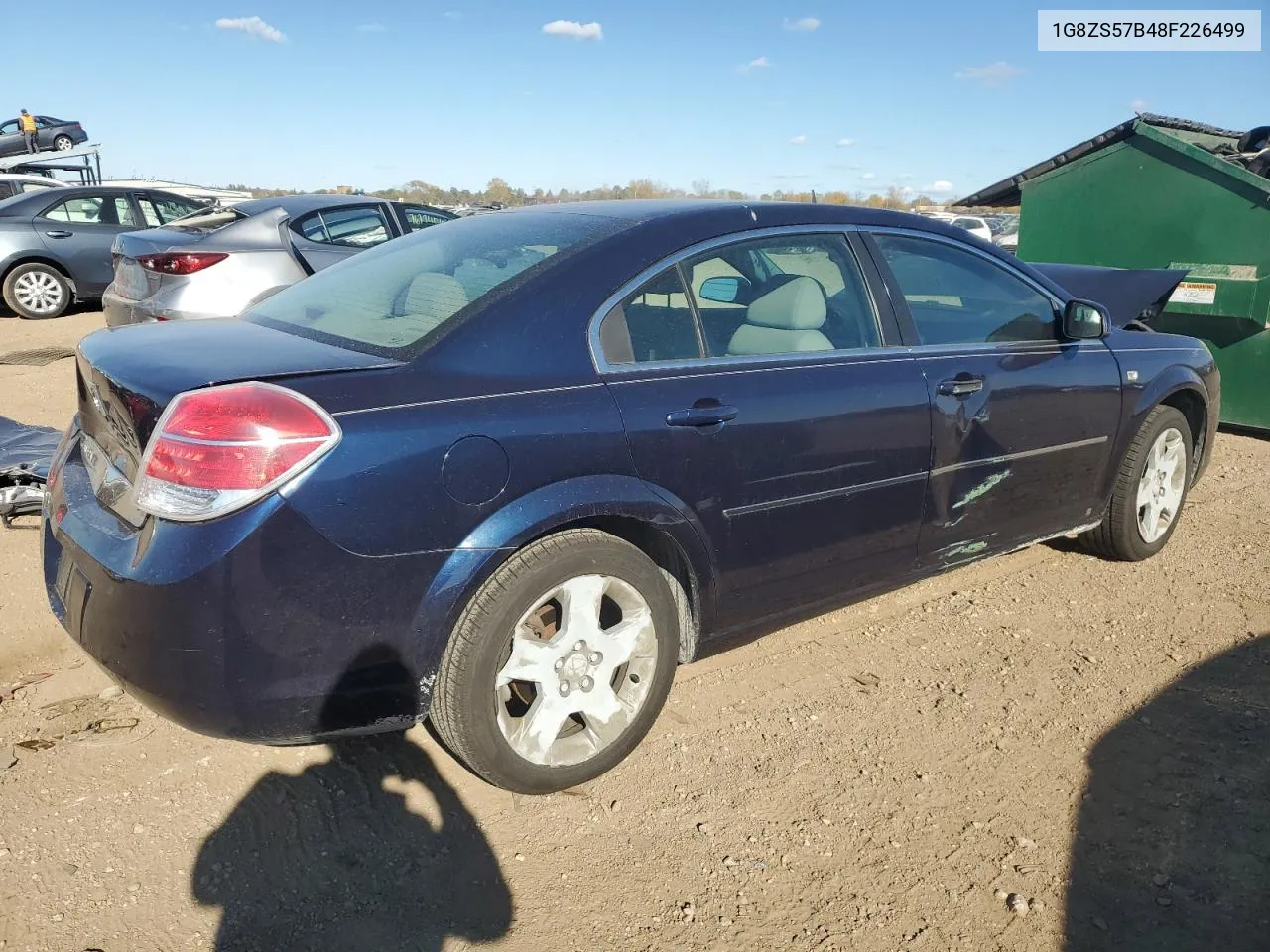 2008 Saturn Aura Xe VIN: 1G8ZS57B48F226499 Lot: 77096284