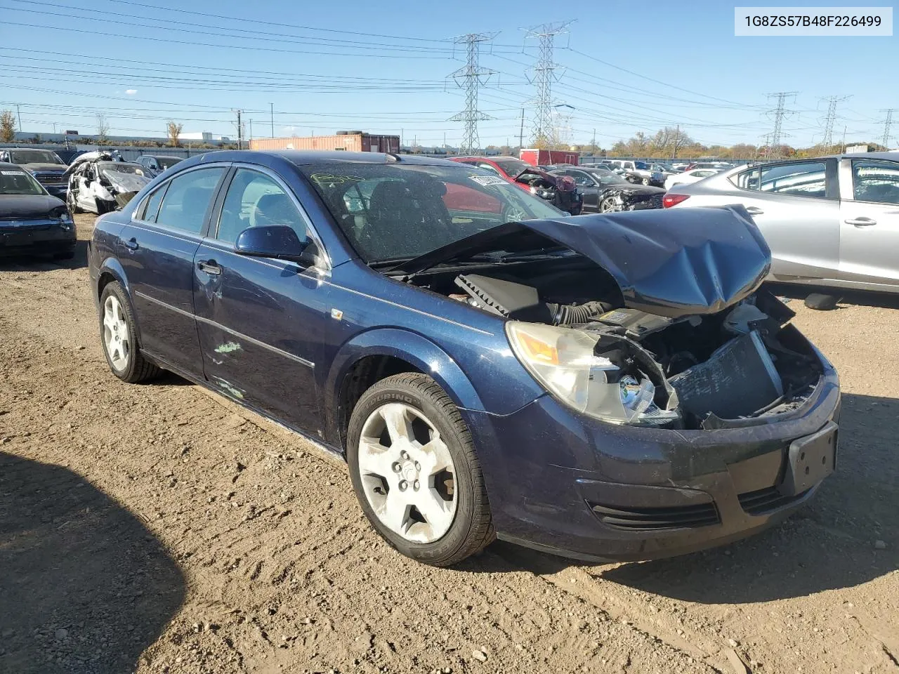 2008 Saturn Aura Xe VIN: 1G8ZS57B48F226499 Lot: 77096284