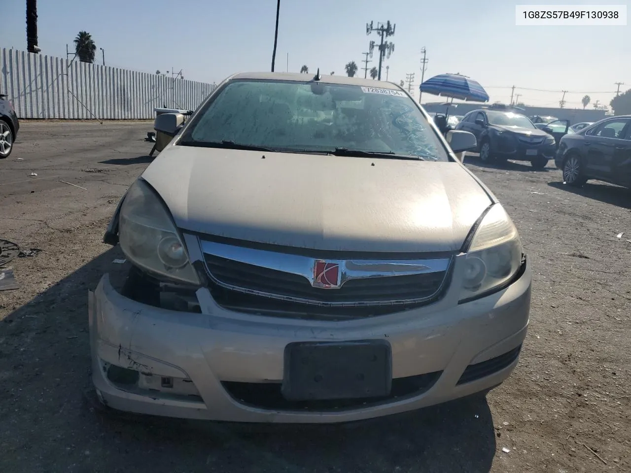 2009 Saturn Aura Xe VIN: 1G8ZS57B49F130938 Lot: 72838754