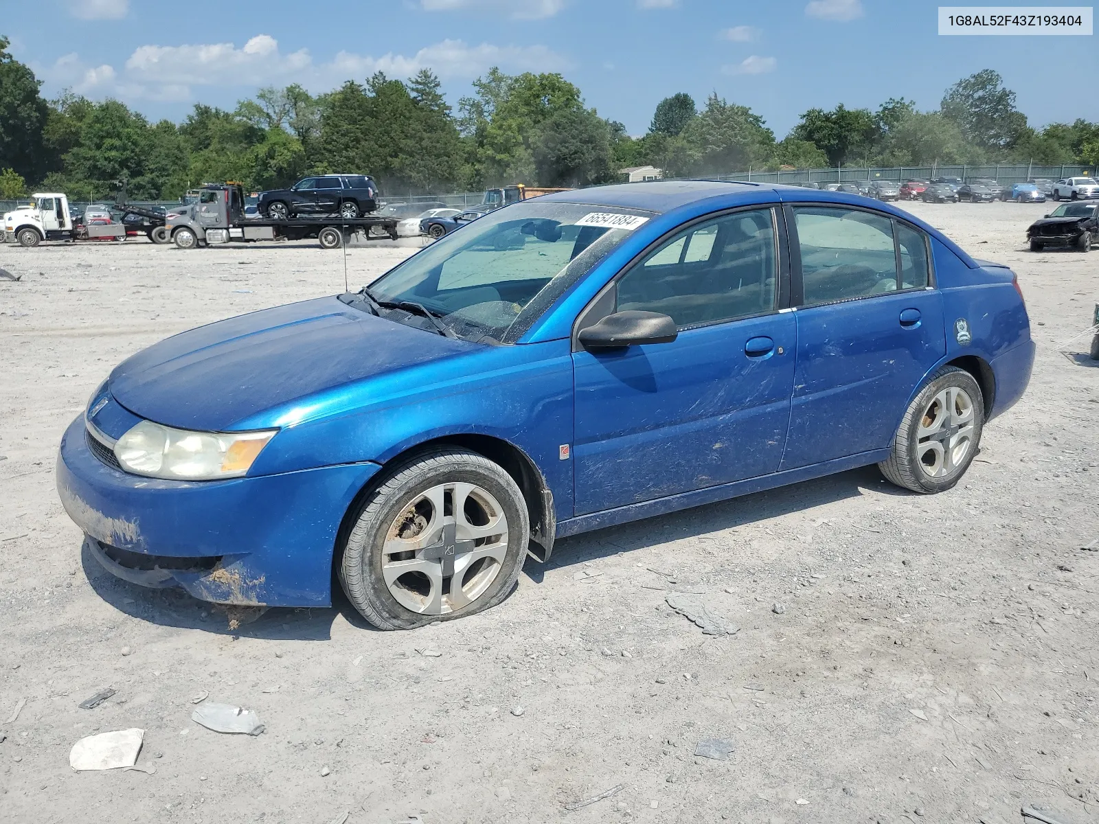 2003 Saturn Ion Level 3 VIN: 1G8AL52F43Z193404 Lot: 66541884