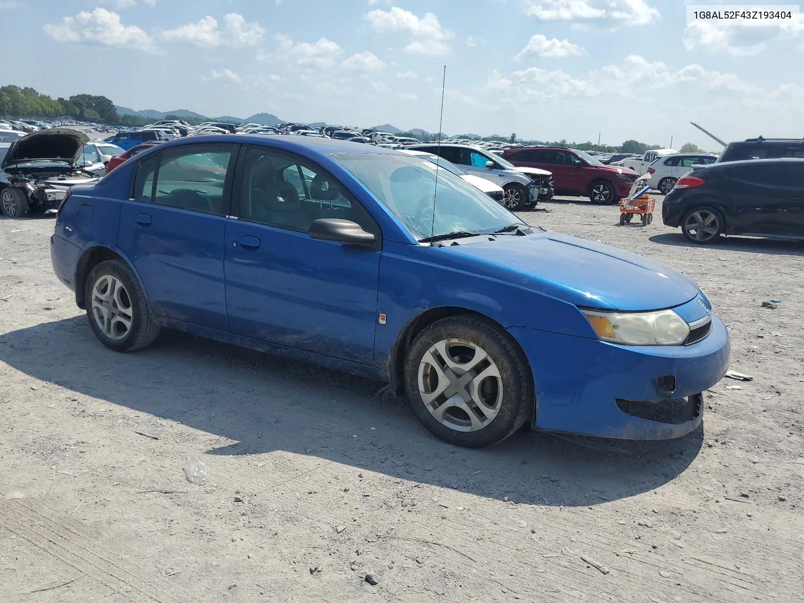 2003 Saturn Ion Level 3 VIN: 1G8AL52F43Z193404 Lot: 66541884