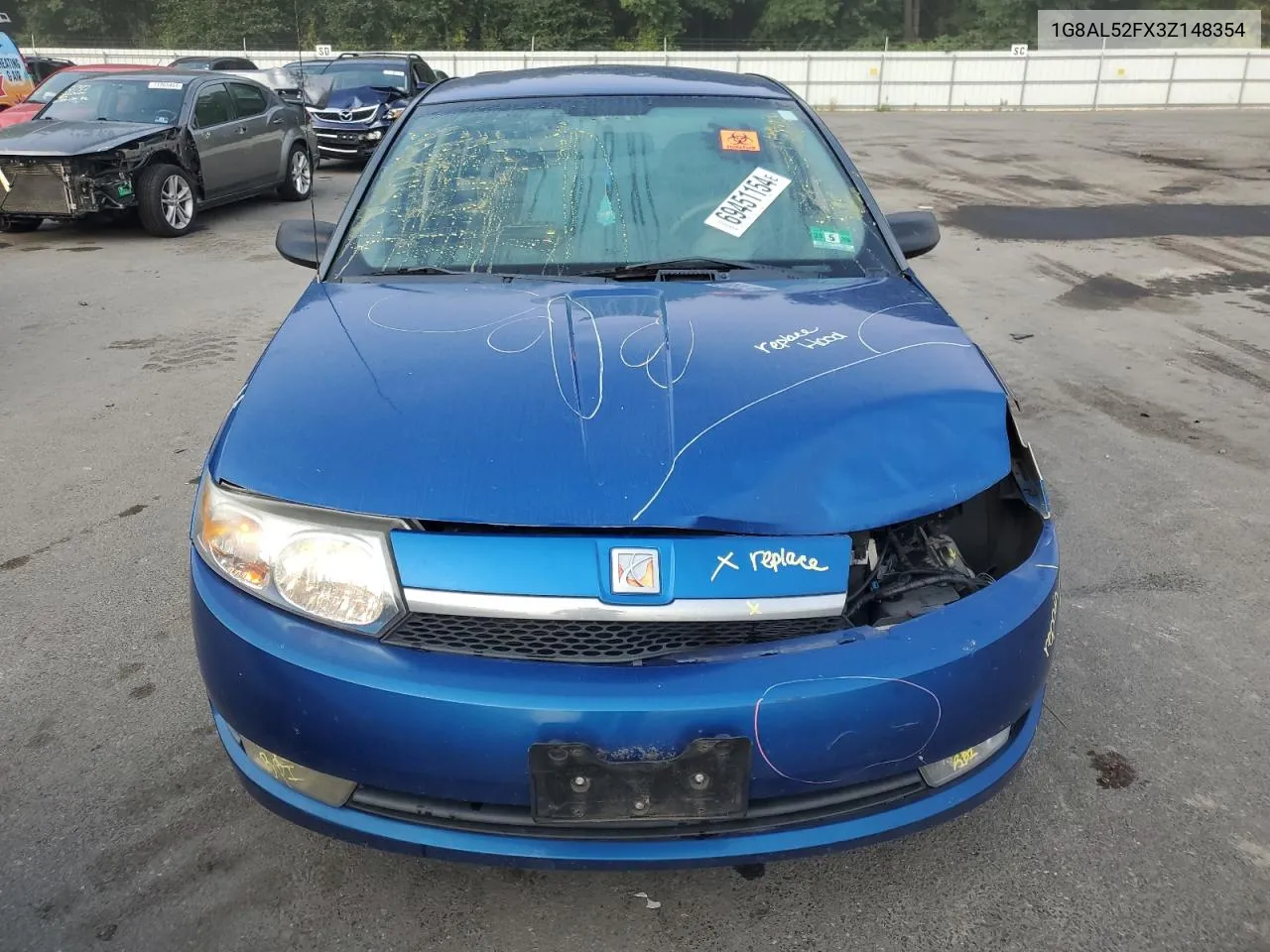 2003 Saturn Ion Level 3 VIN: 1G8AL52FX3Z148354 Lot: 69451154