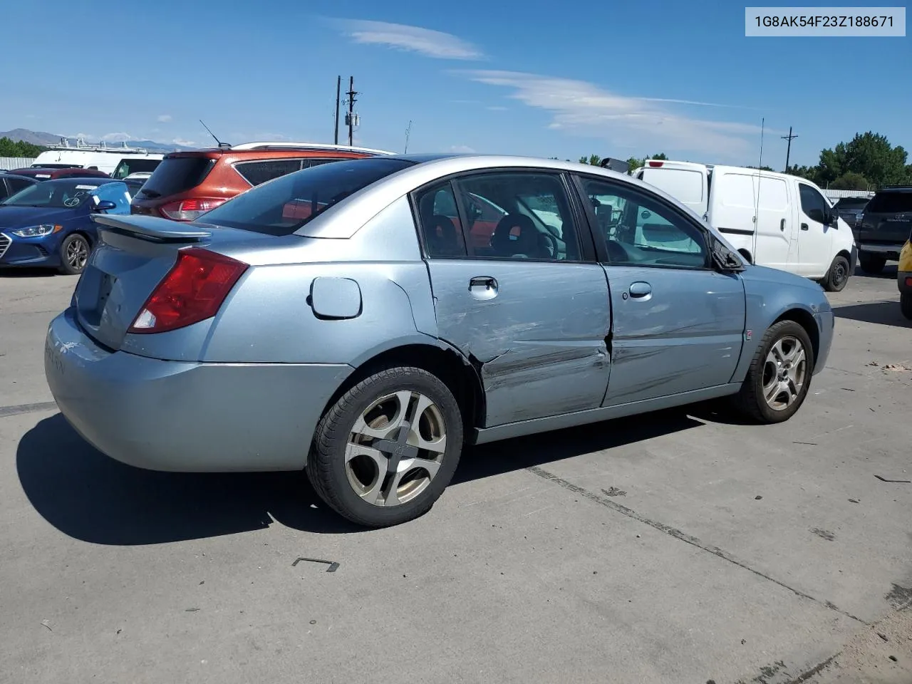 2003 Saturn Ion Level 3 VIN: 1G8AK54F23Z188671 Lot: 69796064