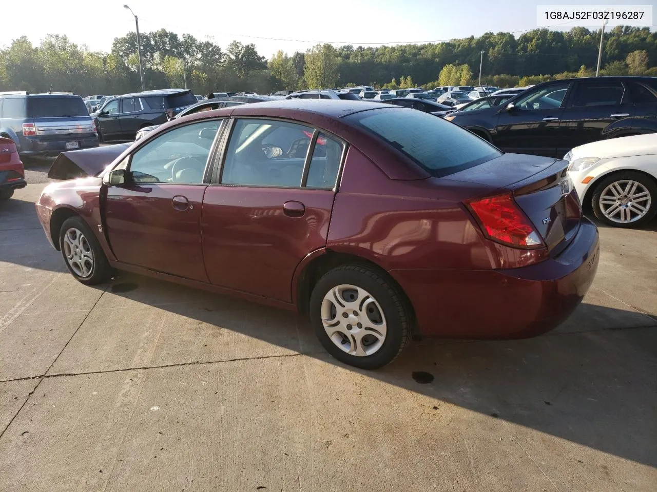 2003 Saturn Ion Level 2 VIN: 1G8AJ52F03Z196287 Lot: 71132214