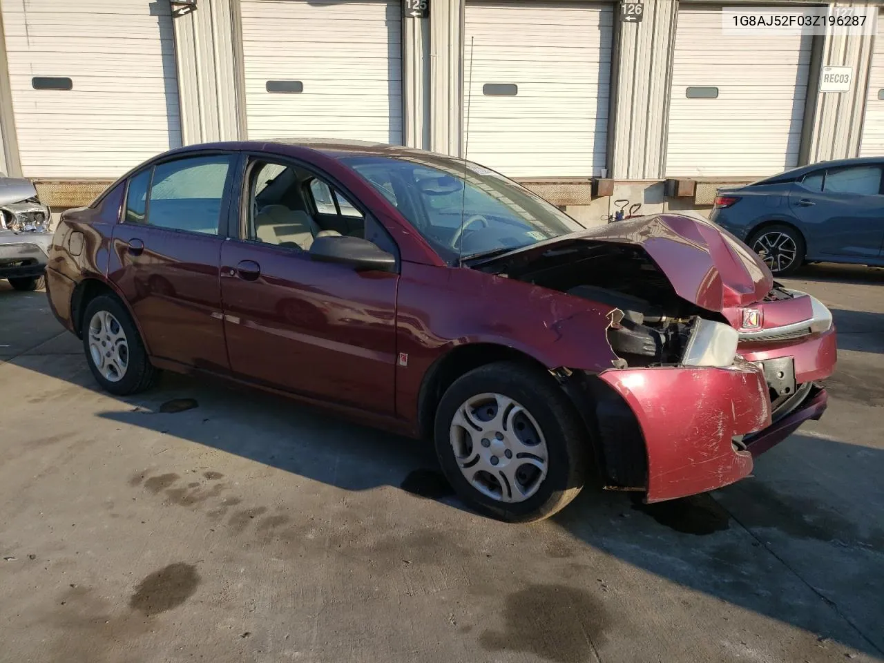 2003 Saturn Ion Level 2 VIN: 1G8AJ52F03Z196287 Lot: 71132214