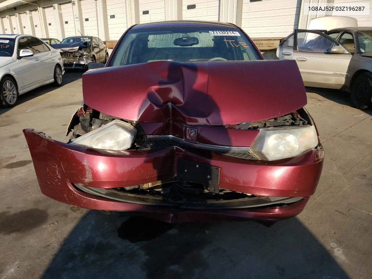 2003 Saturn Ion Level 2 VIN: 1G8AJ52F03Z196287 Lot: 71132214