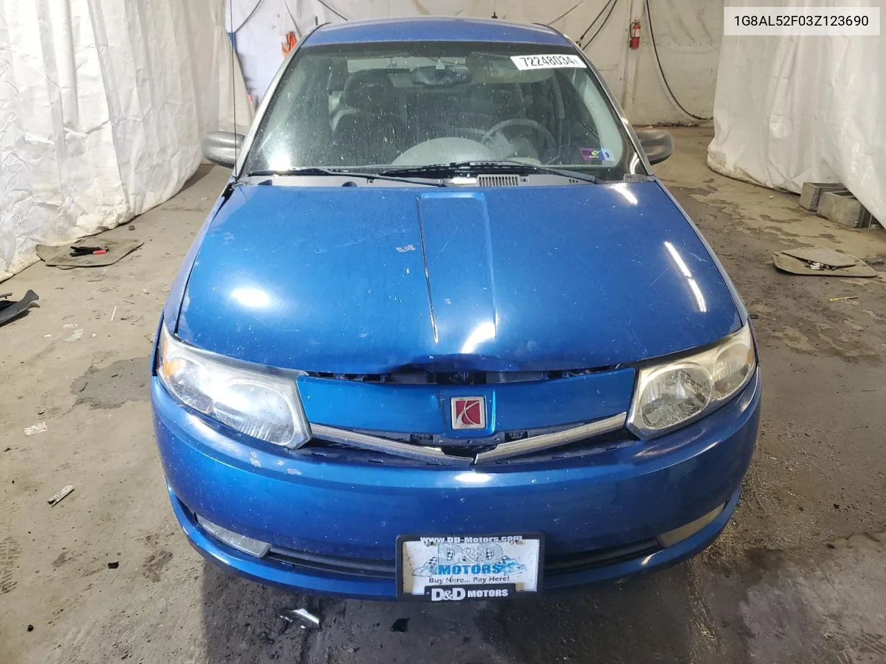 2003 Saturn Ion Level 3 VIN: 1G8AL52F03Z123690 Lot: 72248034