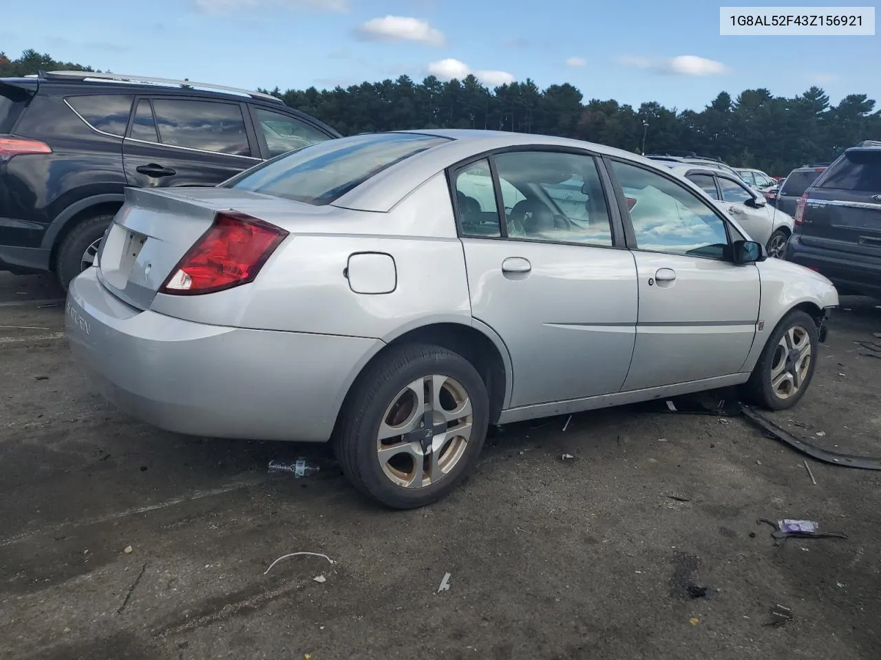 2003 Saturn Ion Level 3 VIN: 1G8AL52F43Z156921 Lot: 73371344