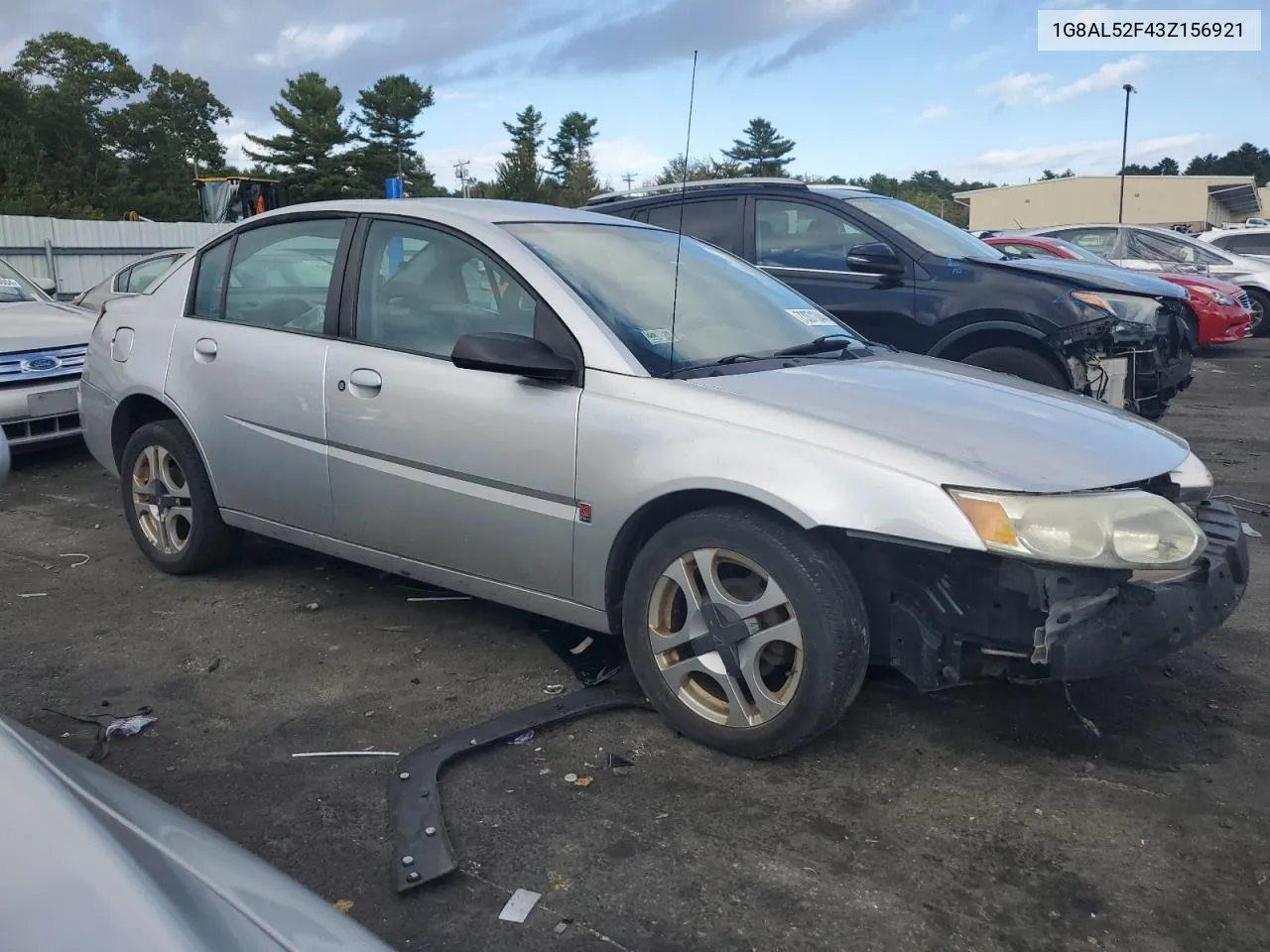 2003 Saturn Ion Level 3 VIN: 1G8AL52F43Z156921 Lot: 73371344