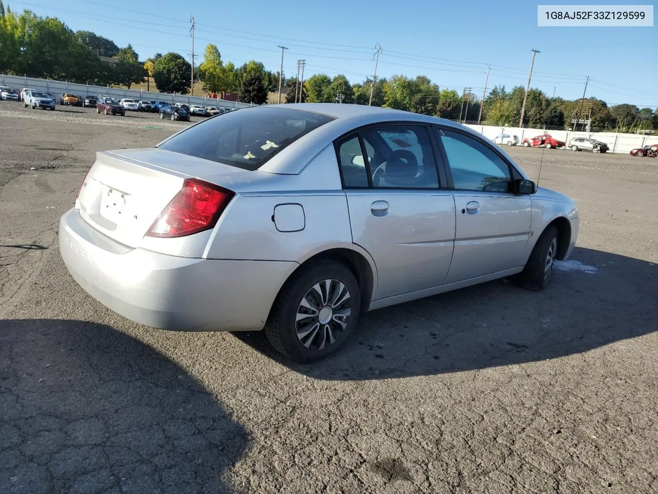 2003 Saturn Ion Level 2 VIN: 1G8AJ52F33Z129599 Lot: 74530754