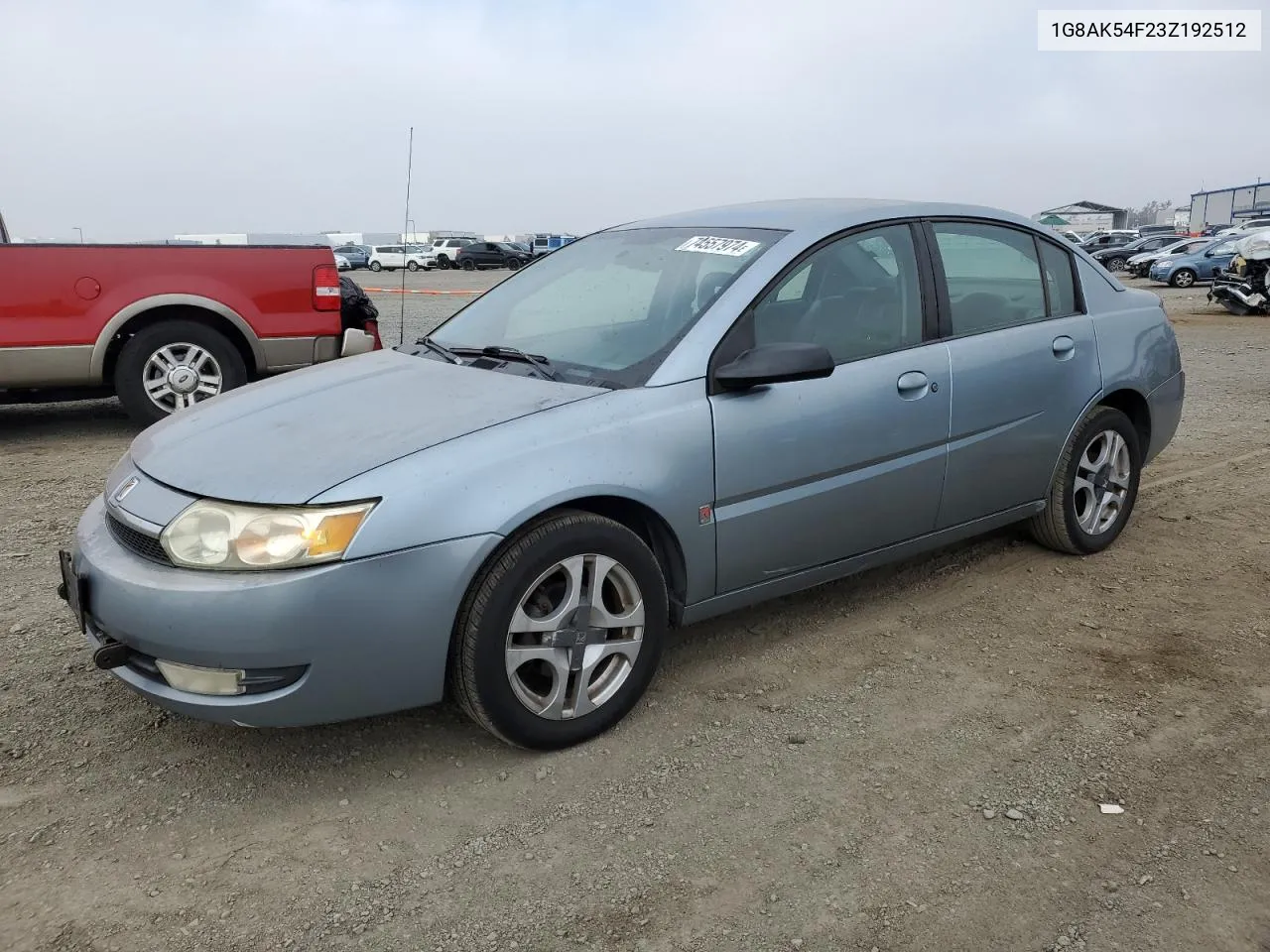 2003 Saturn Ion Level 3 VIN: 1G8AK54F23Z192512 Lot: 74557974