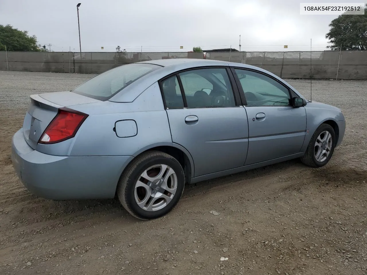 2003 Saturn Ion Level 3 VIN: 1G8AK54F23Z192512 Lot: 74557974