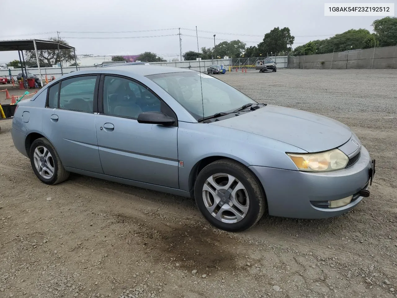 2003 Saturn Ion Level 3 VIN: 1G8AK54F23Z192512 Lot: 74557974