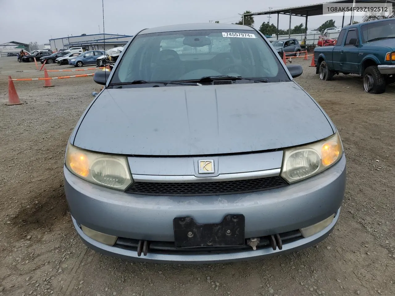 2003 Saturn Ion Level 3 VIN: 1G8AK54F23Z192512 Lot: 74557974