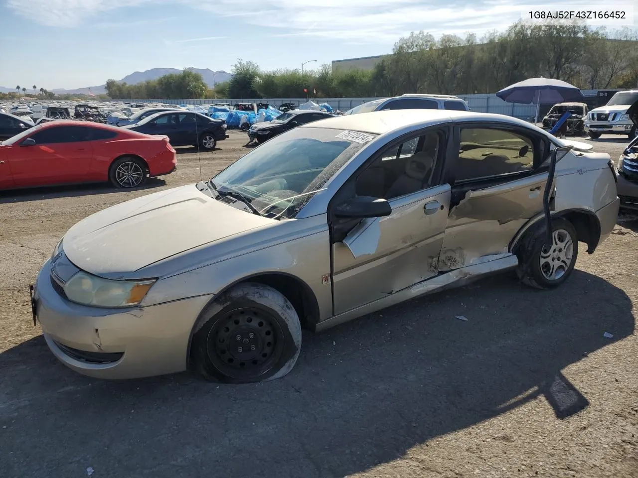 2003 Saturn Ion Level 2 VIN: 1G8AJ52F43Z166452 Lot: 75772414