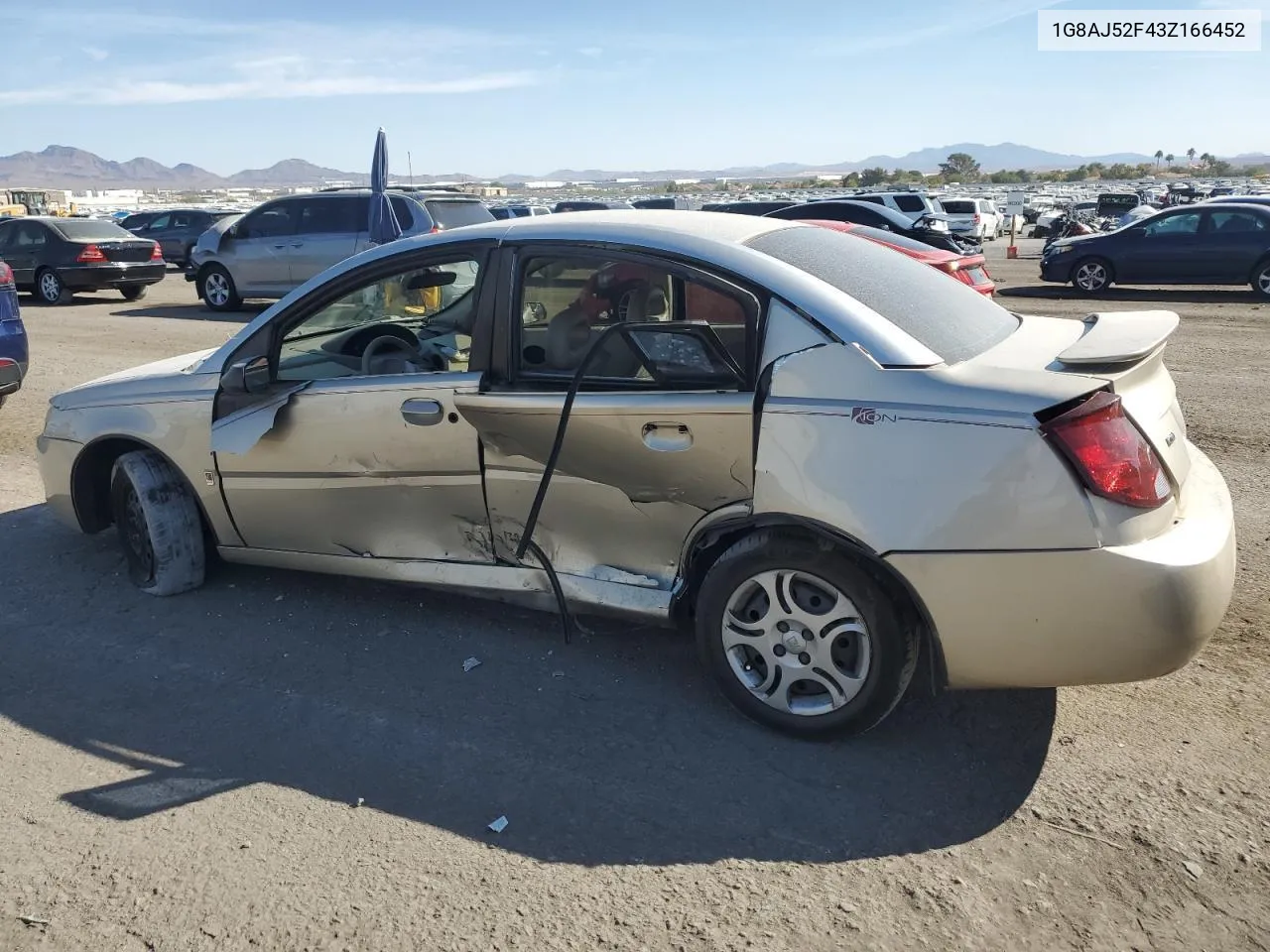 2003 Saturn Ion Level 2 VIN: 1G8AJ52F43Z166452 Lot: 75772414