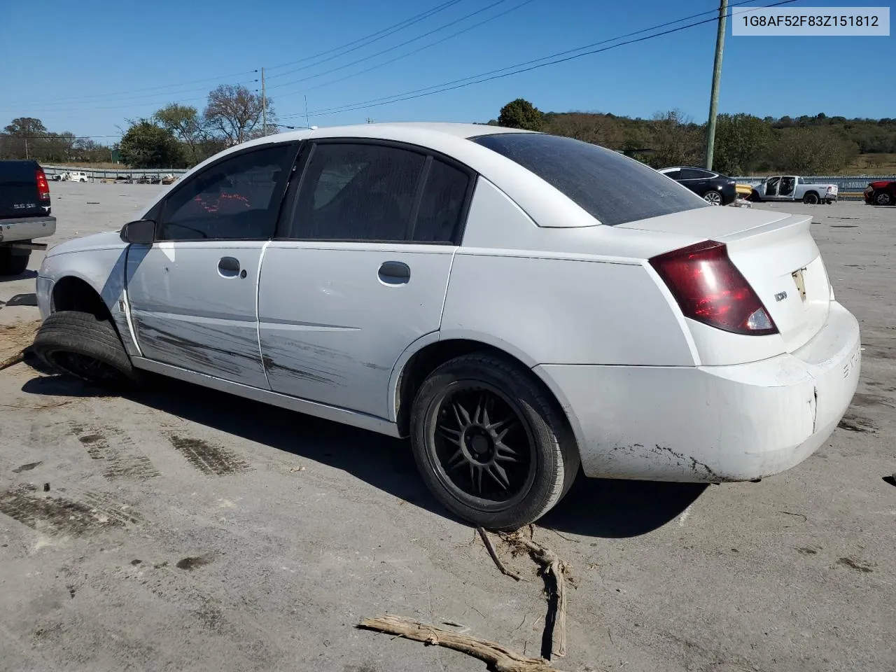 2003 Saturn Ion Level 1 VIN: 1G8AF52F83Z151812 Lot: 77000594