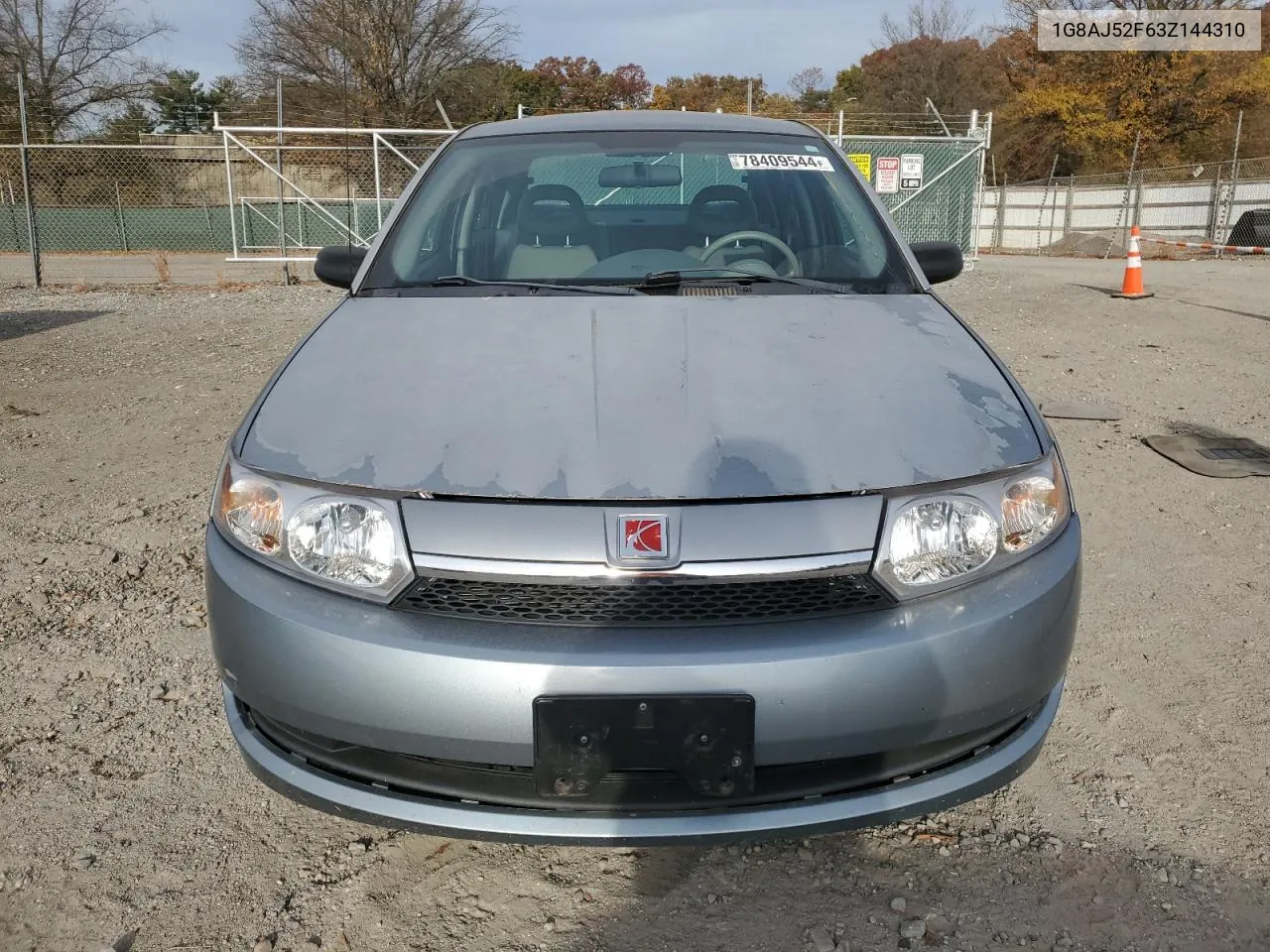 2003 Saturn Ion Level 2 VIN: 1G8AJ52F63Z144310 Lot: 78409544