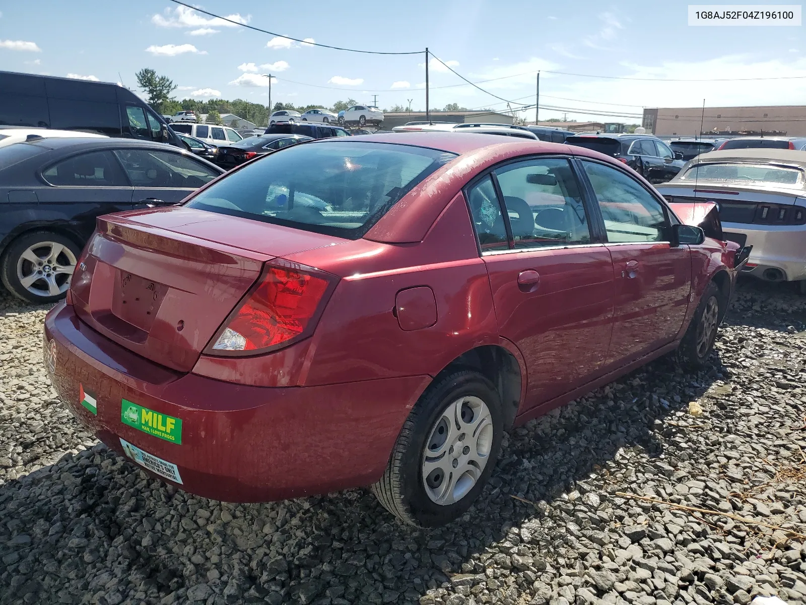 2004 Saturn Ion Level 2 VIN: 1G8AJ52F04Z196100 Lot: 66780494