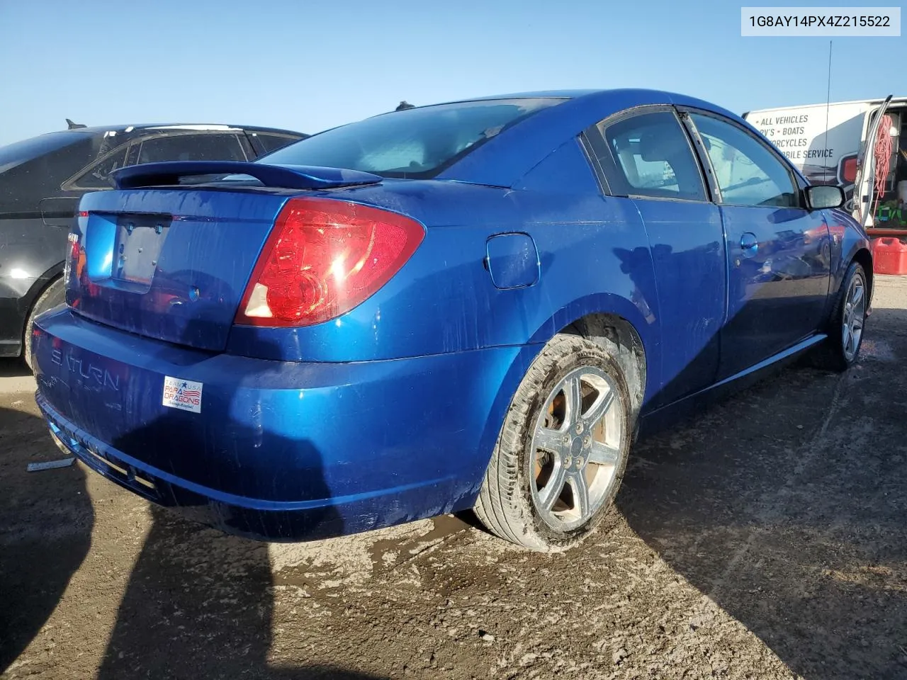 2004 Saturn Ion Redline VIN: 1G8AY14PX4Z215522 Lot: 73768714