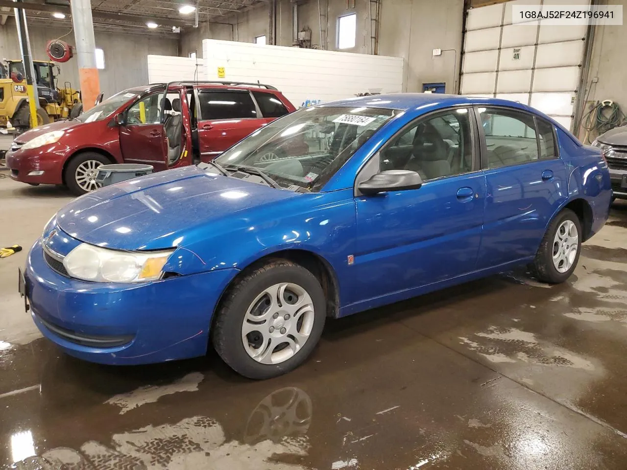 2004 Saturn Ion Level 2 VIN: 1G8AJ52F24Z196941 Lot: 75880164