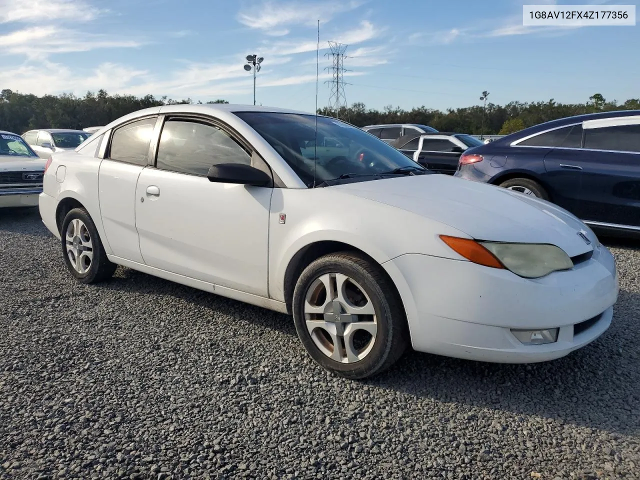 2004 Saturn Ion Level 3 VIN: 1G8AV12FX4Z177356 Lot: 77640554