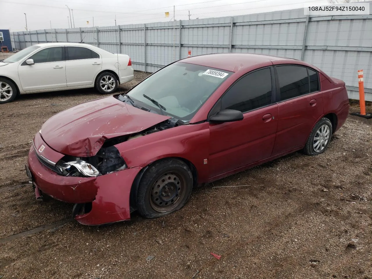 2004 Saturn Ion Level 2 VIN: 1G8AJ52F94Z150040 Lot: 78889394