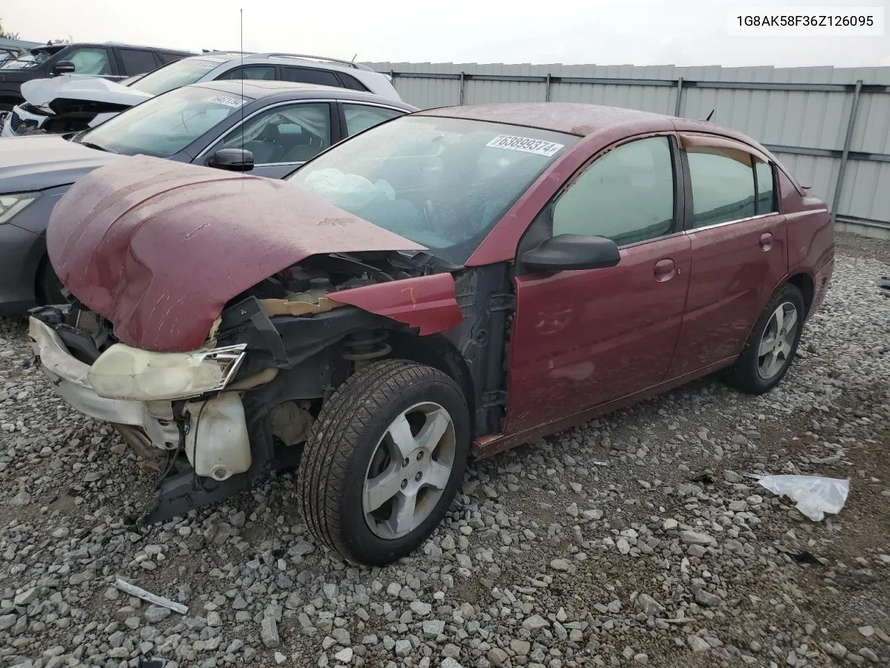 2006 Saturn Ion Level 3 VIN: 1G8AK58F36Z126095 Lot: 63899374