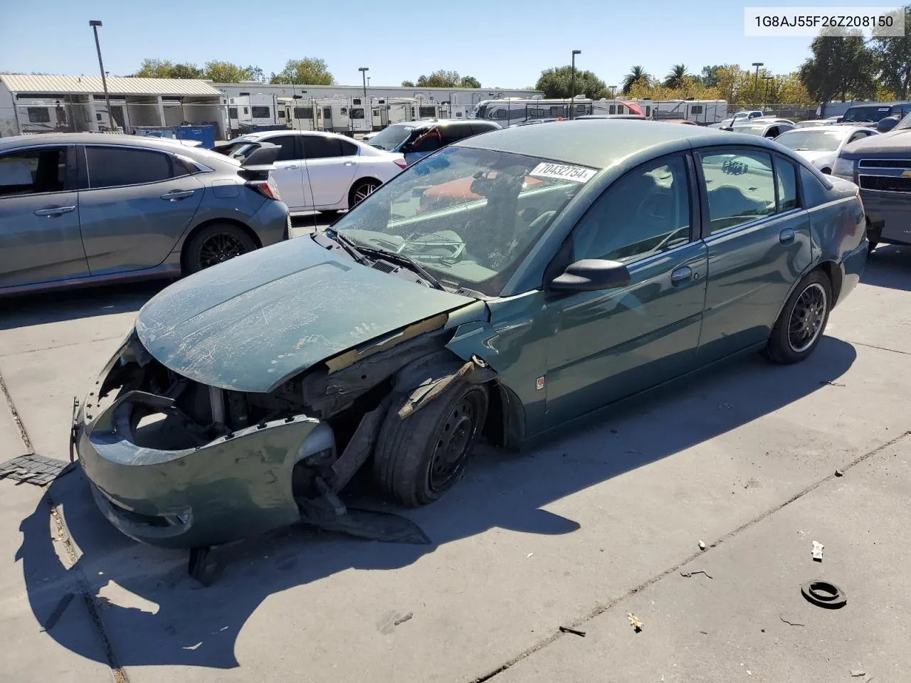 2006 Saturn Ion Level 2 VIN: 1G8AJ55F26Z208150 Lot: 70432754