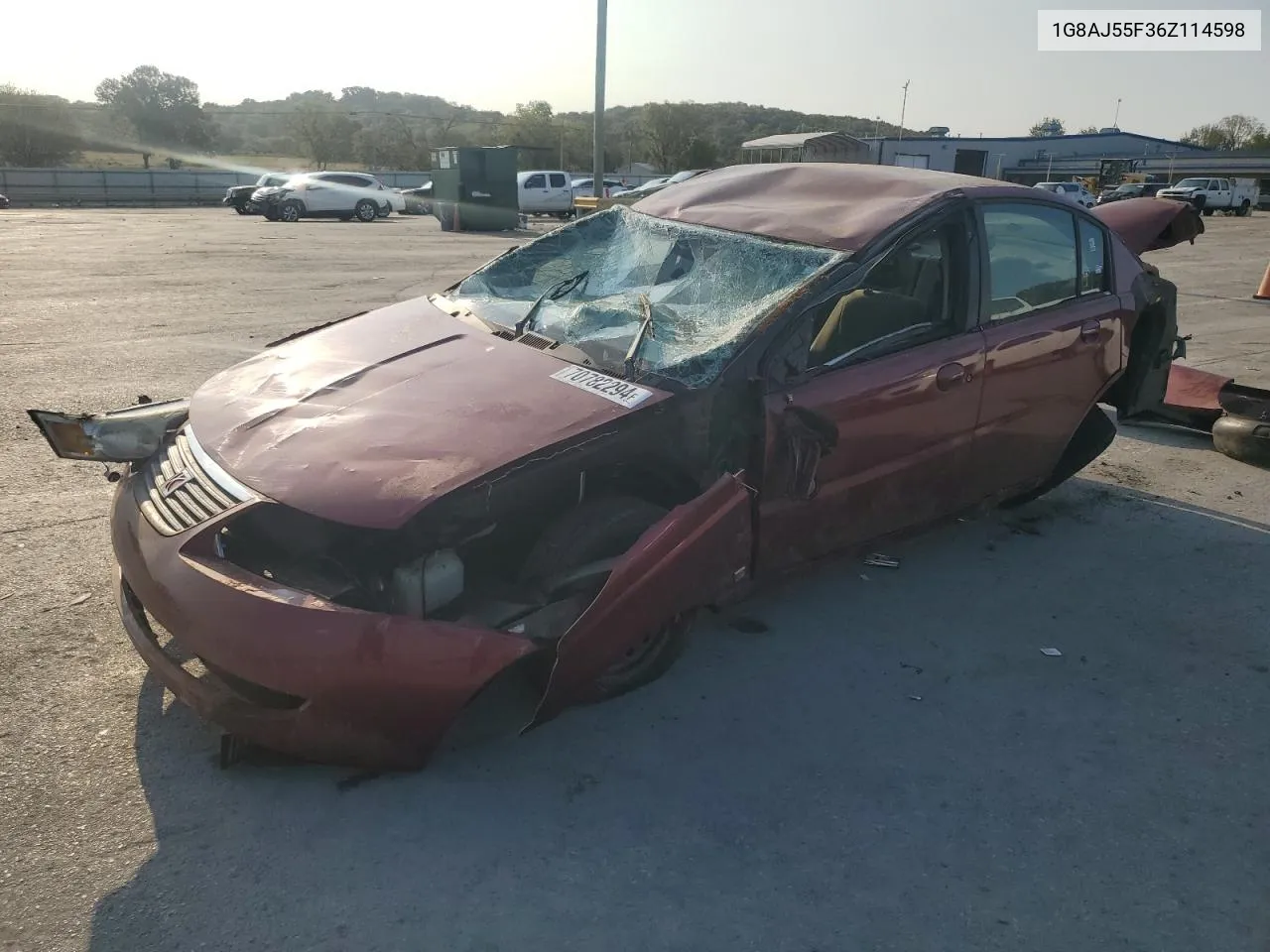 2006 Saturn Ion Level 2 VIN: 1G8AJ55F36Z114598 Lot: 70782294