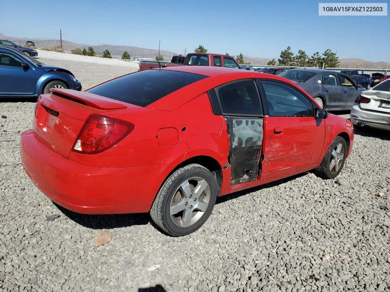 2006 Saturn Ion Level 3 VIN: 1G8AV15FX6Z122503 Lot: 73678984