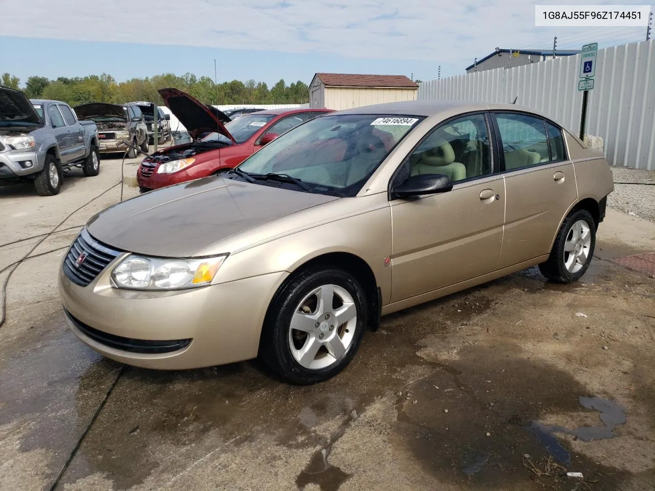 2006 Saturn Ion Level 2 VIN: 1G8AJ55F96Z174451 Lot: 74616894