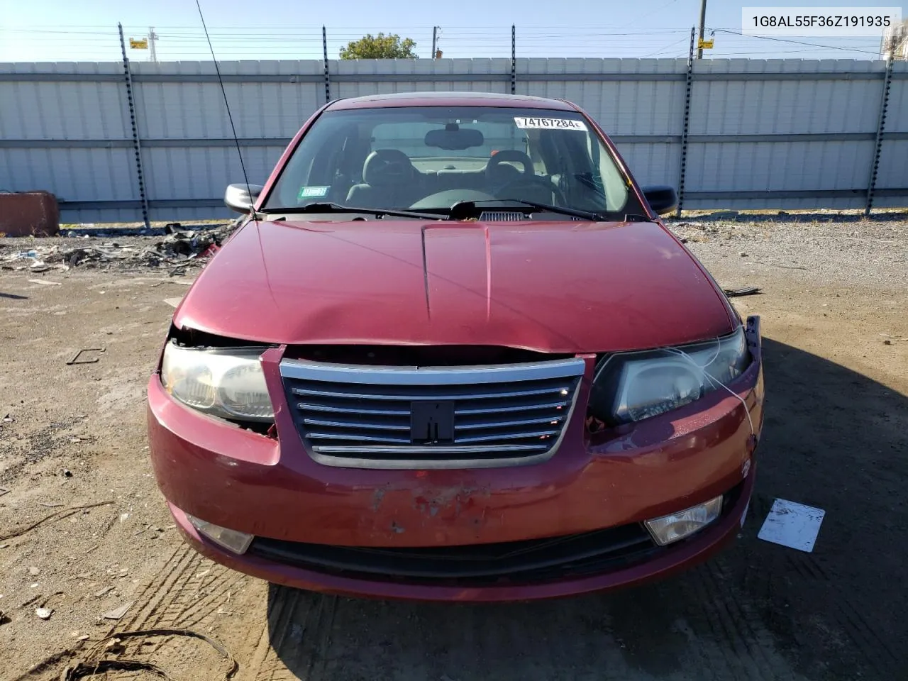 2006 Saturn Ion Level 3 VIN: 1G8AL55F36Z191935 Lot: 74767284