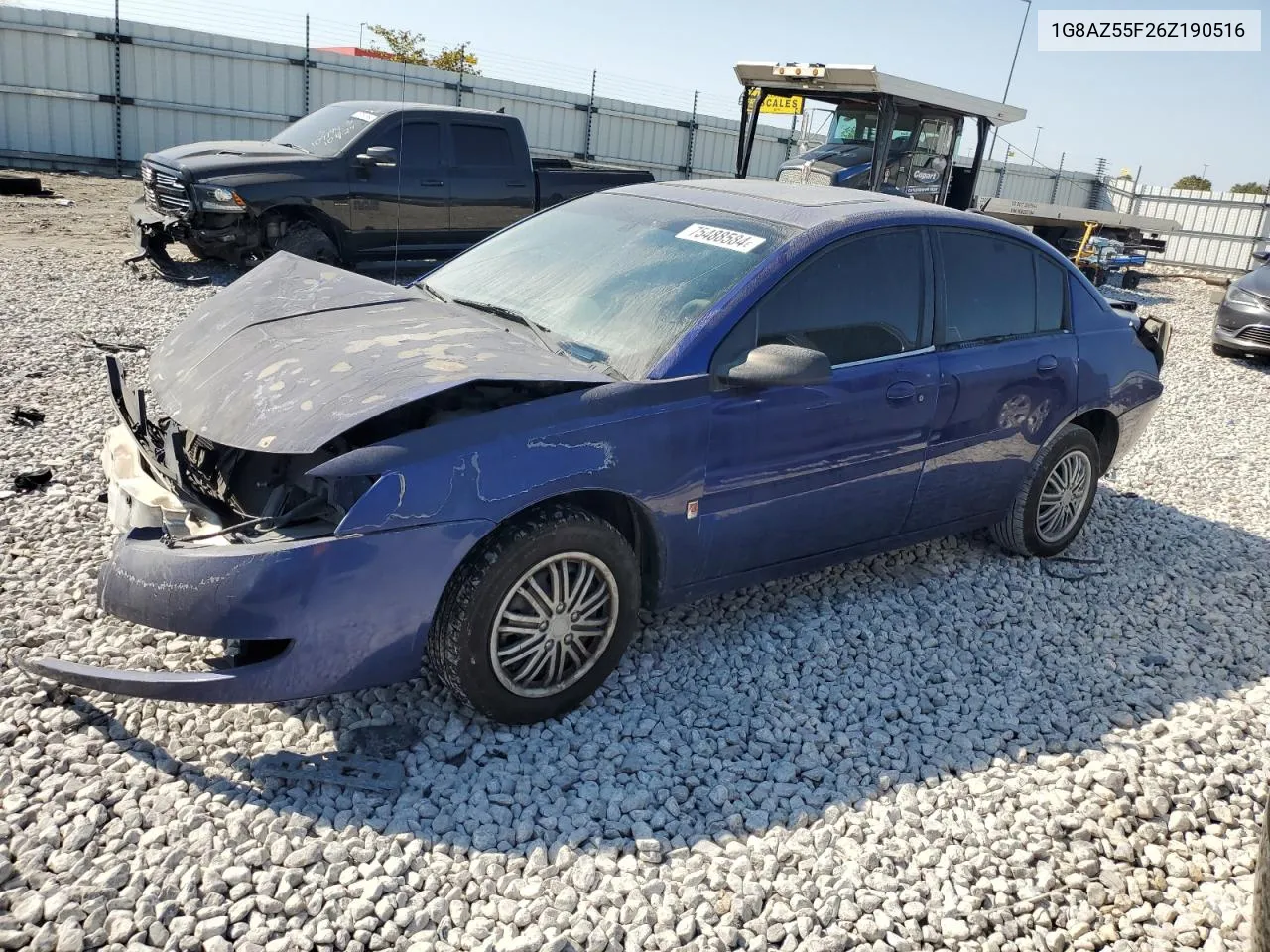 2006 Saturn Ion Level 2 VIN: 1G8AZ55F26Z190516 Lot: 75488584