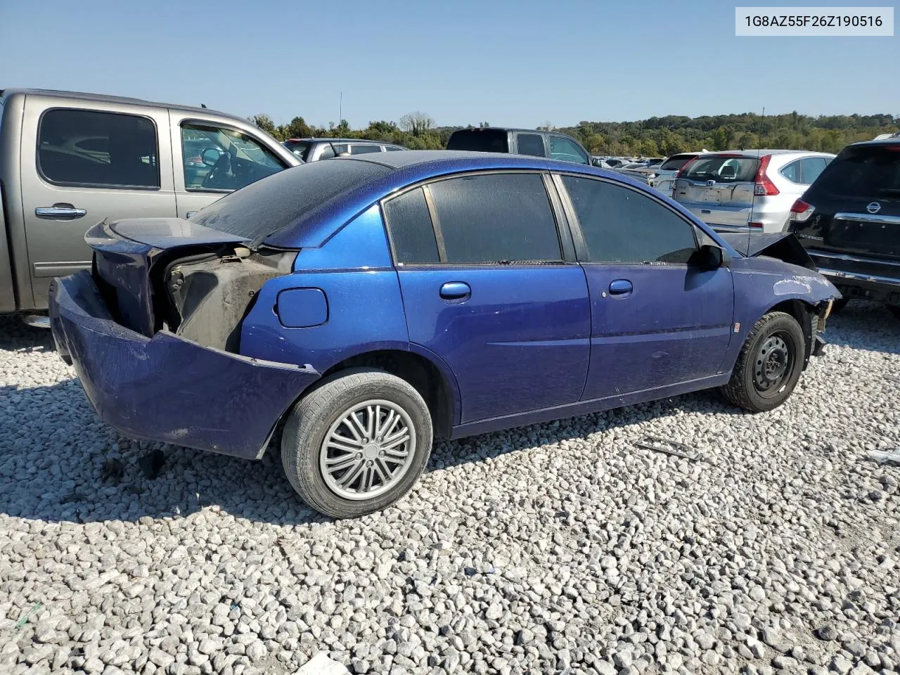 2006 Saturn Ion Level 2 VIN: 1G8AZ55F26Z190516 Lot: 75488584