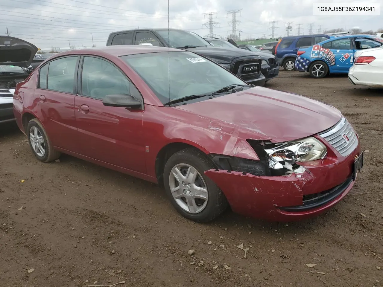 2006 Saturn Ion Level 2 VIN: 1G8AJ55F36Z194341 Lot: 80566544