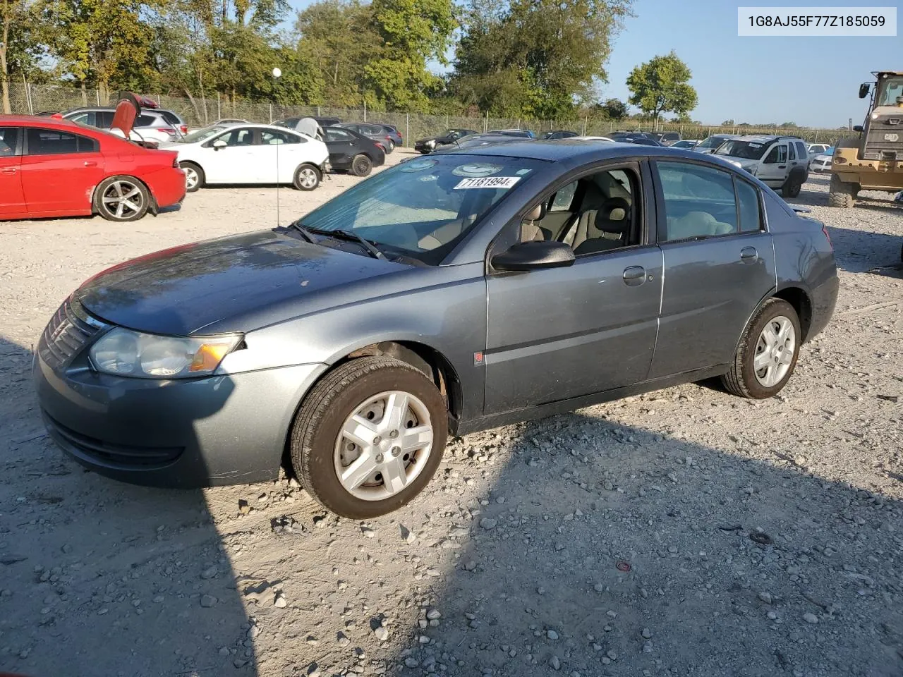 2007 Saturn Ion Level 2 VIN: 1G8AJ55F77Z185059 Lot: 71181994