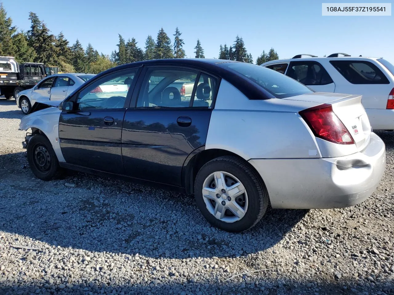 2007 Saturn Ion Level 2 VIN: 1G8AJ55F37Z195541 Lot: 71754534