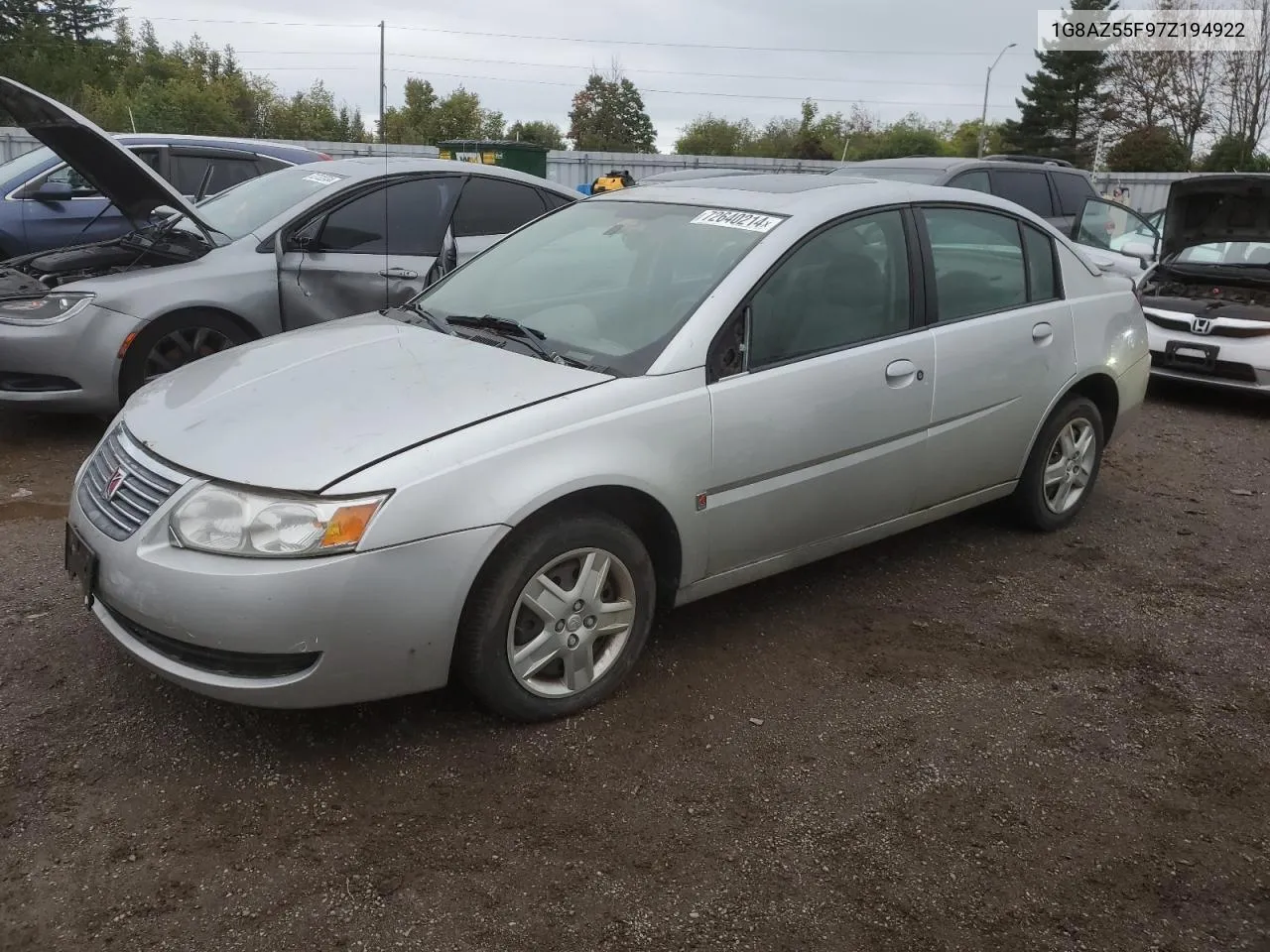 2007 Saturn Ion Level 2 VIN: 1G8AZ55F97Z194922 Lot: 72640214