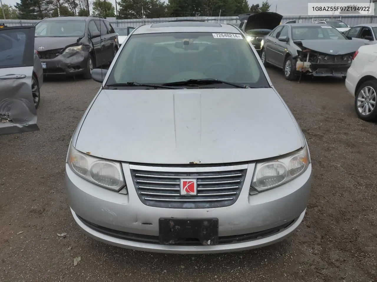 2007 Saturn Ion Level 2 VIN: 1G8AZ55F97Z194922 Lot: 72640214