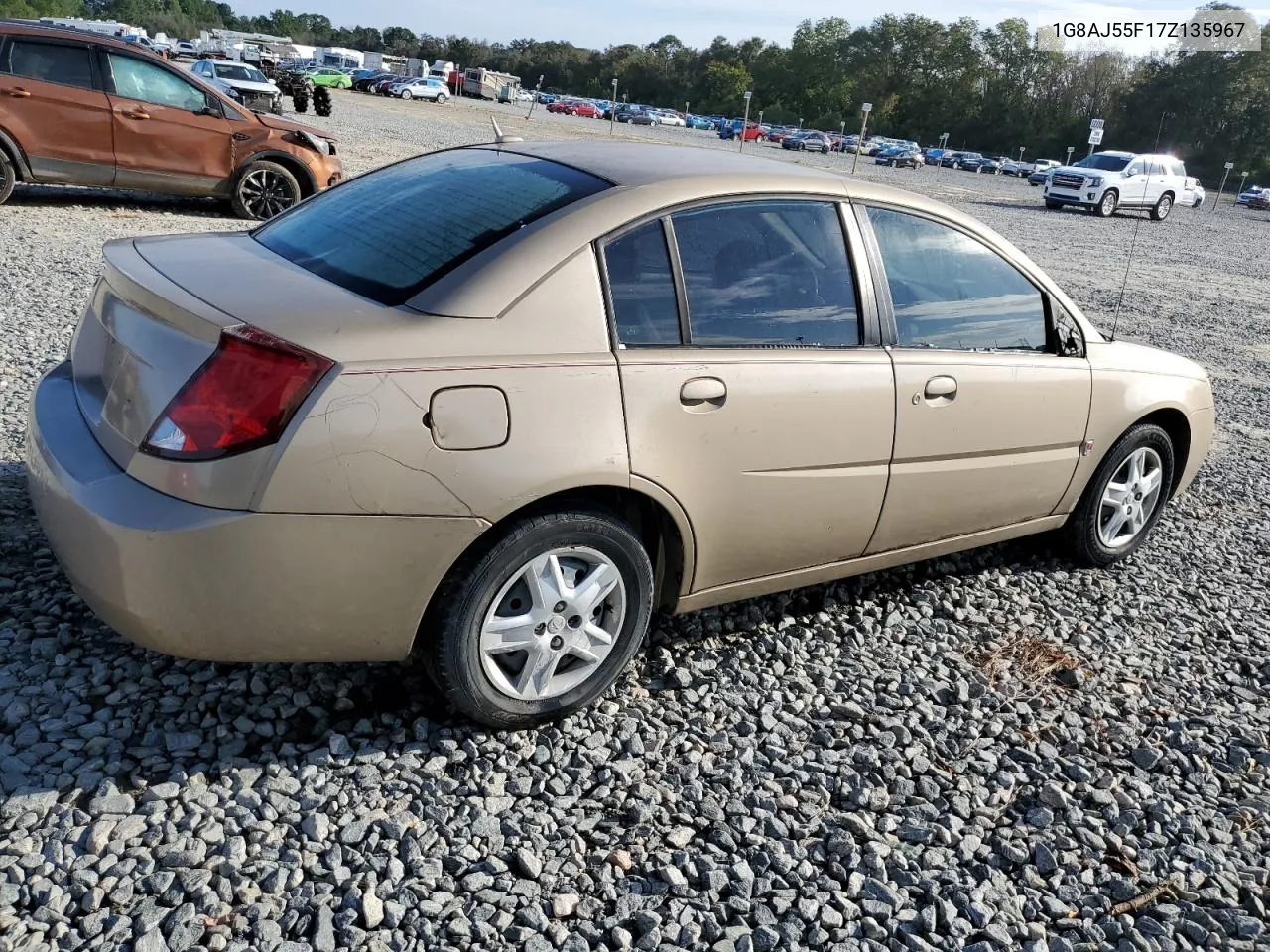 2007 Saturn Ion Level 2 VIN: 1G8AJ55F17Z135967 Lot: 73835074