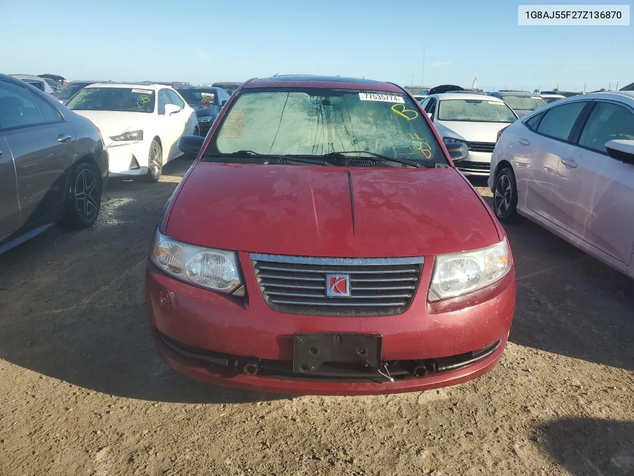 2007 Saturn Ion Level 2 VIN: 1G8AJ55F27Z136870 Lot: 77535774