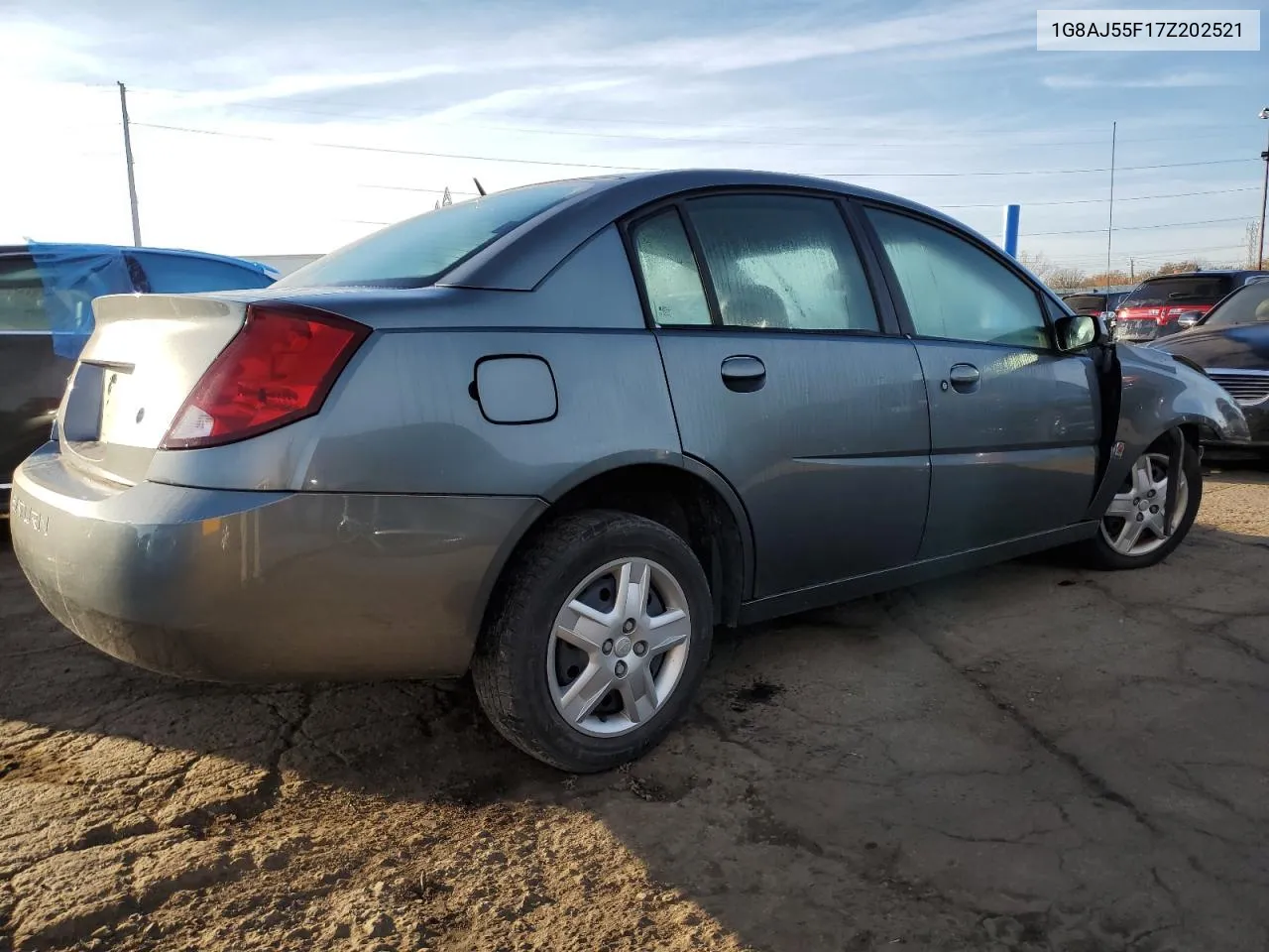 2007 Saturn Ion Level 2 VIN: 1G8AJ55F17Z202521 Lot: 77931634