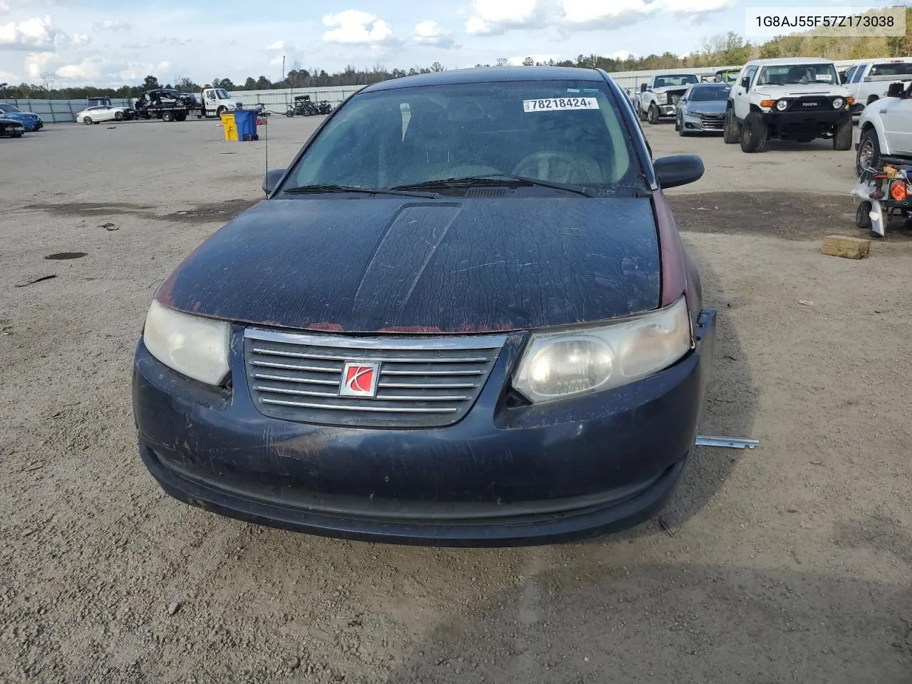 2007 Saturn Ion Level 2 VIN: 1G8AJ55F57Z173038 Lot: 78218424