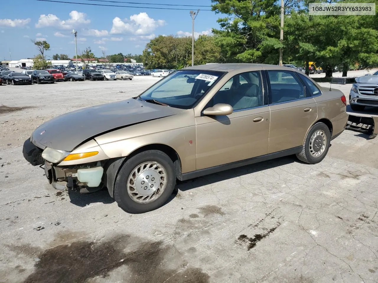 2000 Saturn Ls2 VIN: 1G8JW52R3YY633983 Lot: 70286574