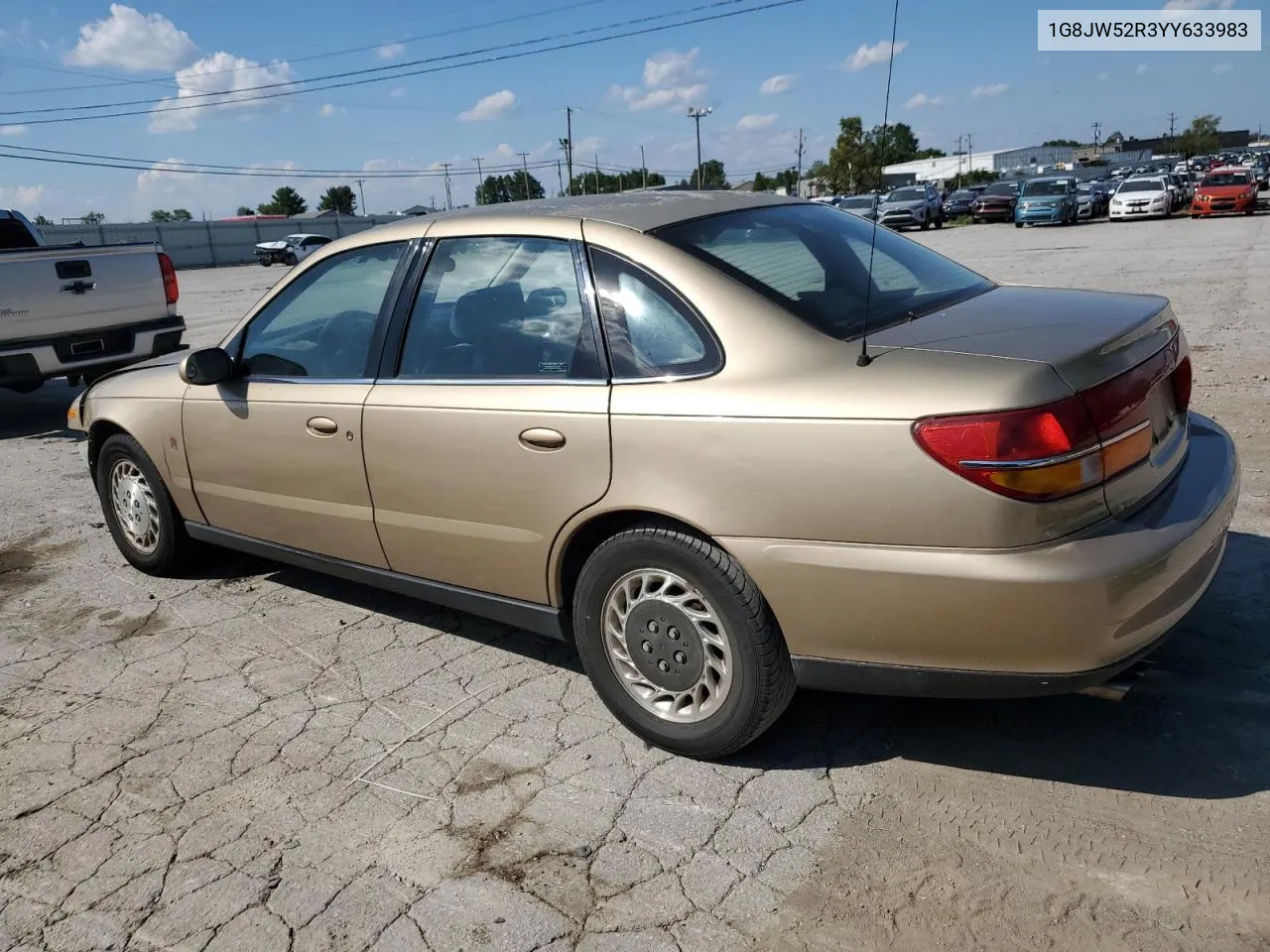 2000 Saturn Ls2 VIN: 1G8JW52R3YY633983 Lot: 70286574